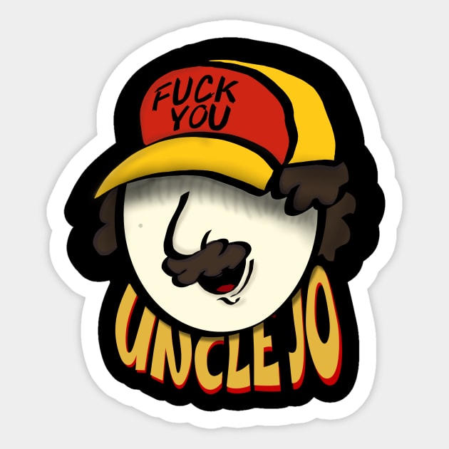 uncle joo the pizza boy Sticker by Queensilver